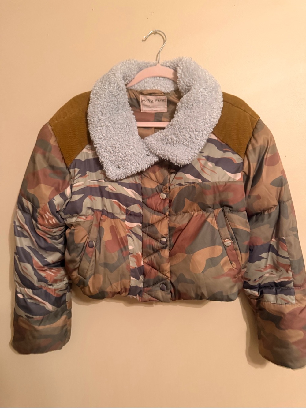 Free People Women's west Coast Puffer Jacket - Camo - Picture 2 of 6